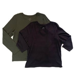 J. Jill Pima Cotton Basic T Shirts